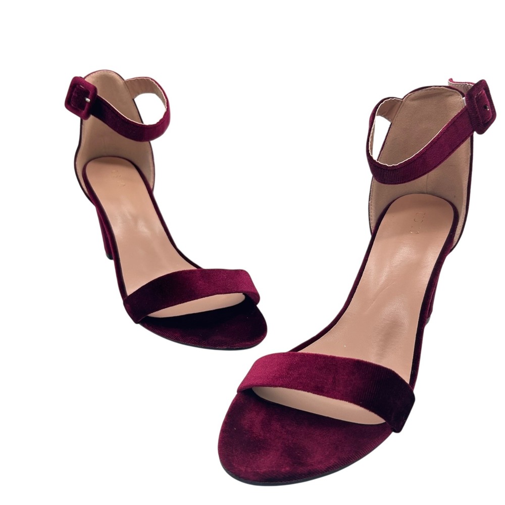 Allegra K Burgundy Heels